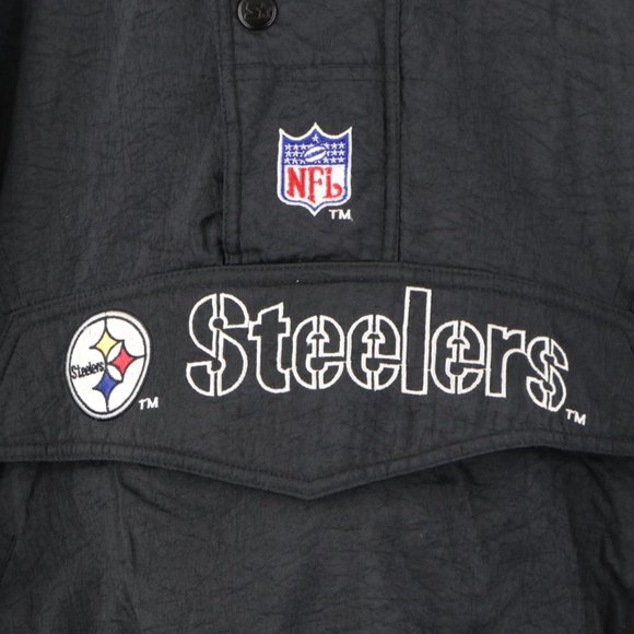 Vintage Starter Pittsburgh Steelers Hooded Jacket - Picture 4 of 12